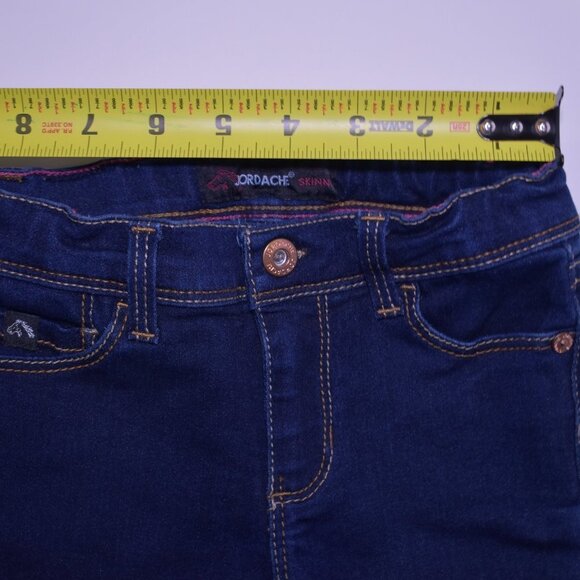 Jordache Denim Jeans Girls Size 3T Dark Blue Skinny - Picture 4 of 6